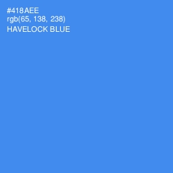 #418AEE - Havelock Blue Color Image