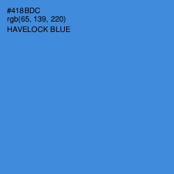 #418BDC - Havelock Blue Color Image