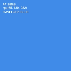 #418BE8 - Havelock Blue Color Image