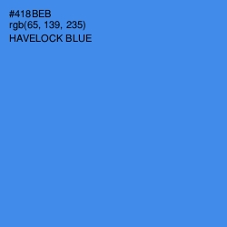 #418BEB - Havelock Blue Color Image