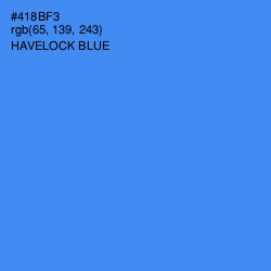 #418BF3 - Havelock Blue Color Image