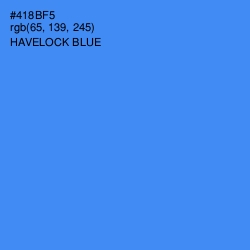#418BF5 - Havelock Blue Color Image