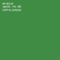 #418C44 - Hippie Green Color Image