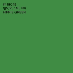 #418C45 - Hippie Green Color Image