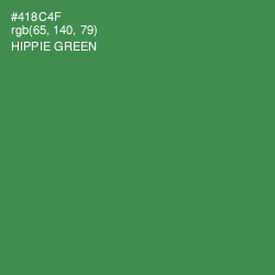 #418C4F - Hippie Green Color Image