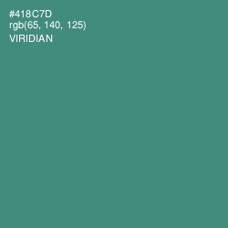 #418C7D - Viridian Color Image