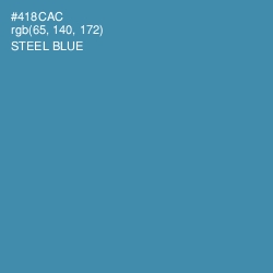 #418CAC - Steel Blue Color Image
