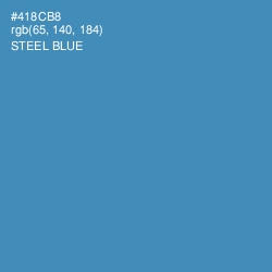 #418CB8 - Steel Blue Color Image