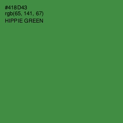 #418D43 - Hippie Green Color Image