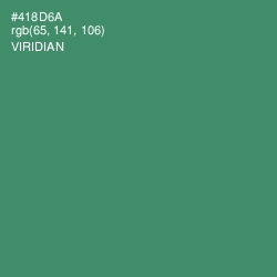 #418D6A - Viridian Color Image
