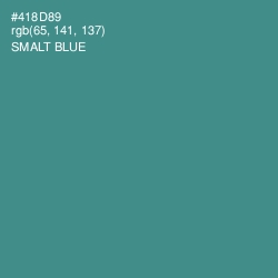 #418D89 - Smalt Blue Color Image