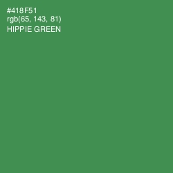 #418F51 - Hippie Green Color Image