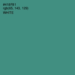 #418F81 - Smalt Blue Color Image