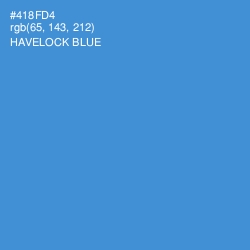 #418FD4 - Havelock Blue Color Image