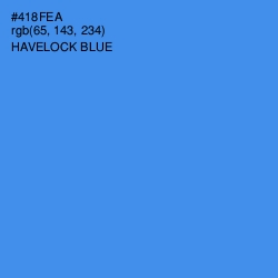 #418FEA - Havelock Blue Color Image
