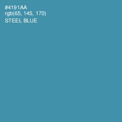 #4191AA - Steel Blue Color Image