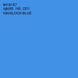 #4191E7 - Havelock Blue Color Image