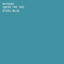 #4192A2 - Steel Blue Color Image