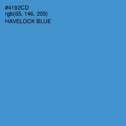 #4192CD - Havelock Blue Color Image