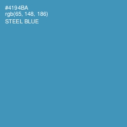 #4194BA - Steel Blue Color Image