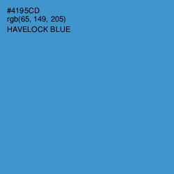 #4195CD - Havelock Blue Color Image