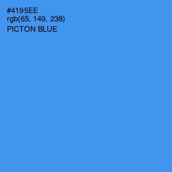 #4195EE - Picton Blue Color Image