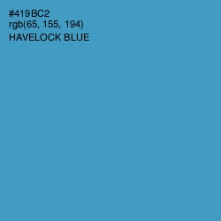 #419BC2 - Havelock Blue Color Image
