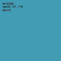 #419DB3 - Hippie Blue Color Image