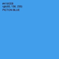 #419EEB - Picton Blue Color Image