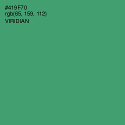 #419F70 - Viridian Color Image