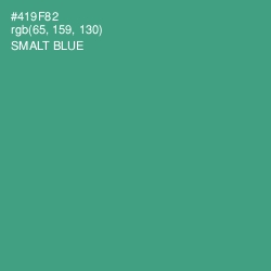 #419F82 - Smalt Blue Color Image