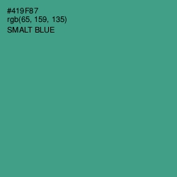 #419F87 - Smalt Blue Color Image