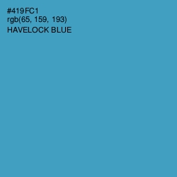 #419FC1 - Havelock Blue Color Image