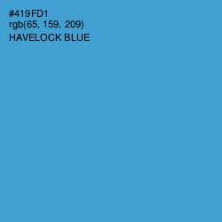 #419FD1 - Havelock Blue Color Image