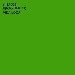 #41A00B - Vida Loca Color Image