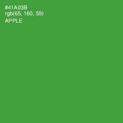 #41A03B - Apple Color Image