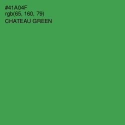 #41A04F - Chateau Green Color Image