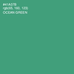 #41A07B - Ocean Green Color Image