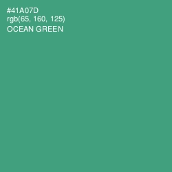 #41A07D - Ocean Green Color Image