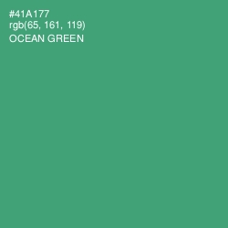 #41A177 - Ocean Green Color Image