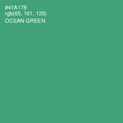 #41A178 - Ocean Green Color Image