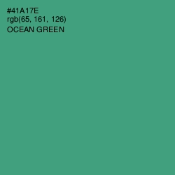 #41A17E - Ocean Green Color Image