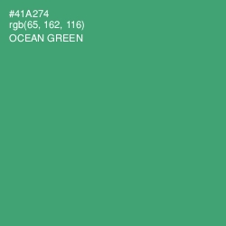 #41A274 - Ocean Green Color Image