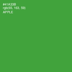 #41A33B - Apple Color Image