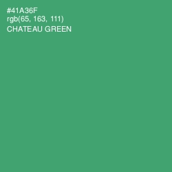 #41A36F - Chateau Green Color Image