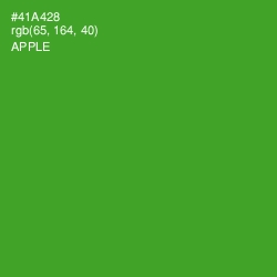 #41A428 - Apple Color Image