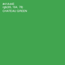#41A44E - Chateau Green Color Image