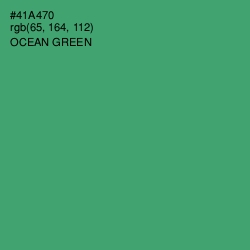 #41A470 - Ocean Green Color Image