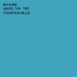 #41A4BE - Fountain Blue Color Image
