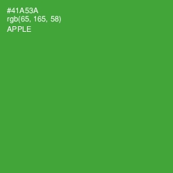 #41A53A - Apple Color Image